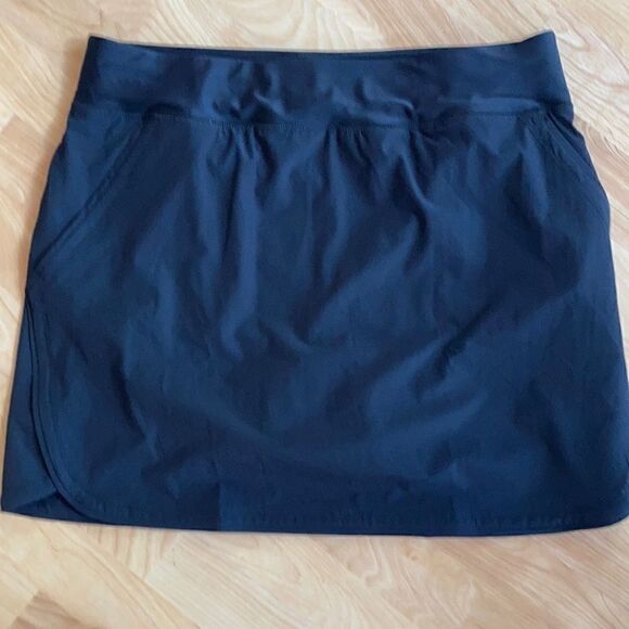 Land's End Swim Plus Standard size Quikdry skirt shorts pockets adjust blk Var - Picture 10 of 13